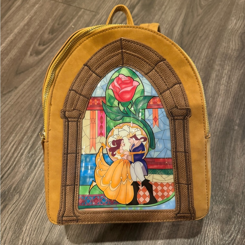 Danielle Nicole DISNEY BEAUTY AND THE BEAST STAINED GLASS ARCH Mini Backpack
